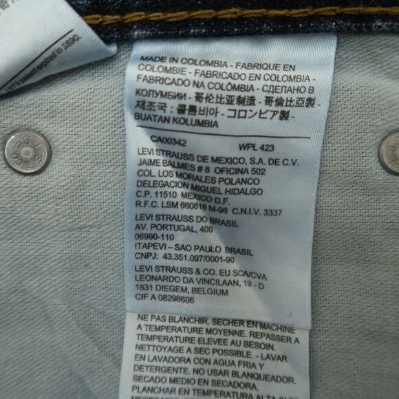 Levi's 569 Jeans Mens Fits 38x29 (Size 38x30) Blue Loose Baggy Straight Denim - Picture 11 of 16